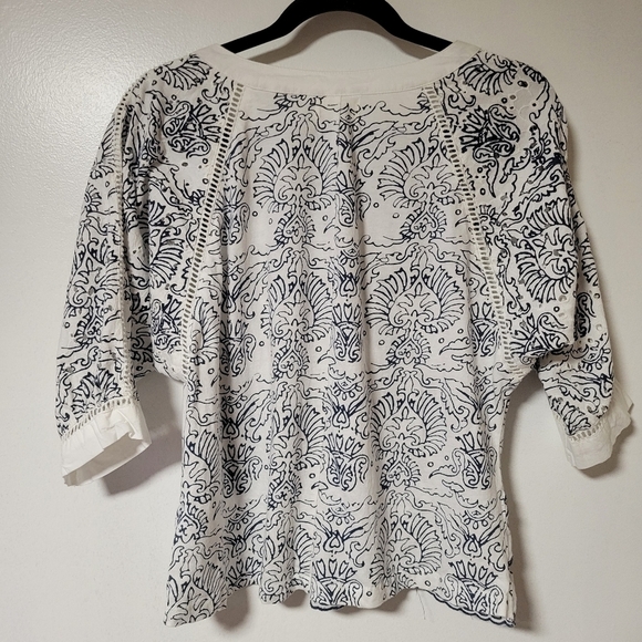 Anthropologie Maeve NWT Ester Embroidered Eyelet Top size extra small. - Picture 11 of 13